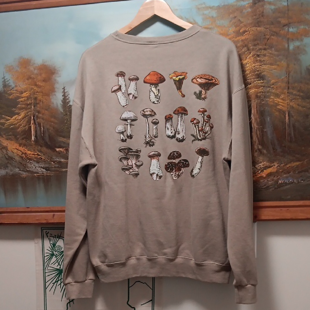 FINAL PRICE! Like New Mushroom Print Sweatshirt